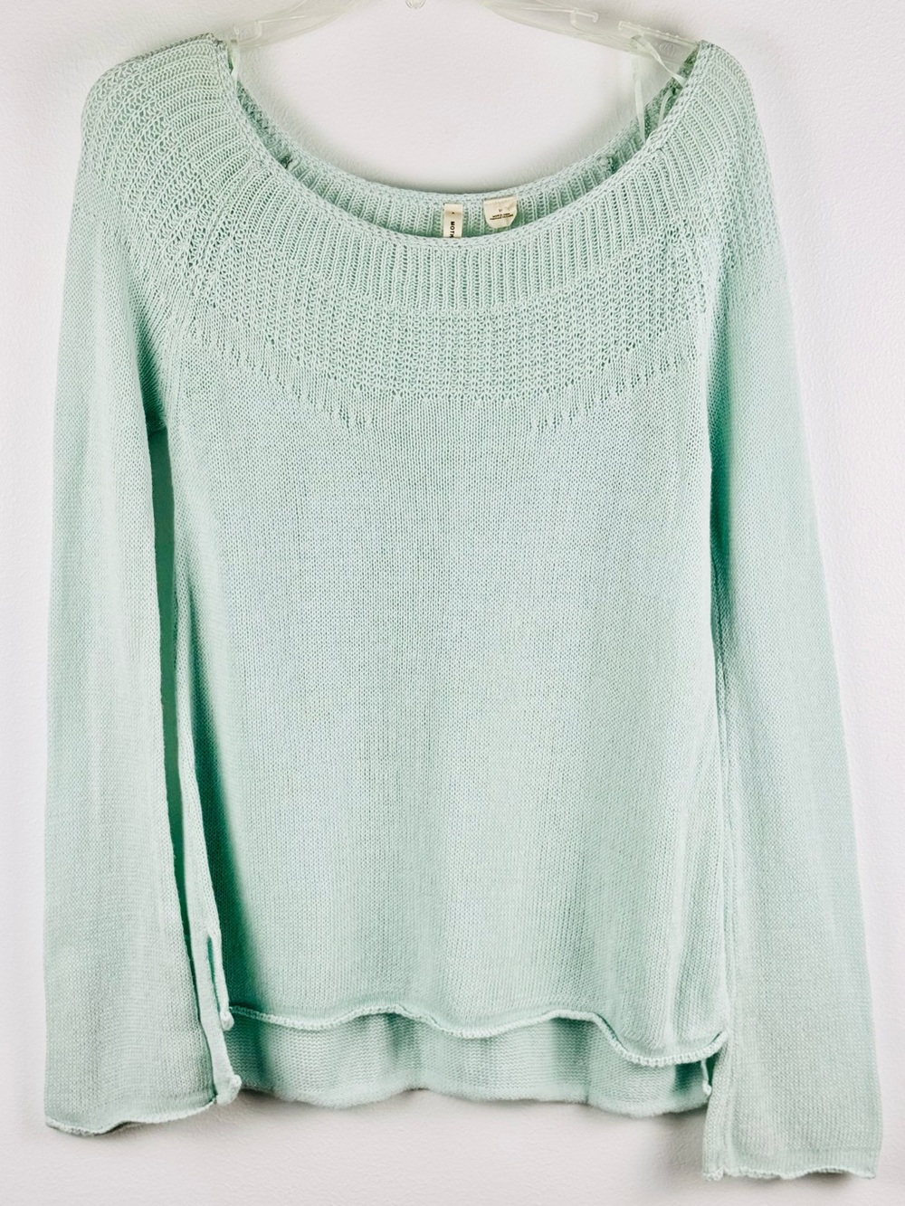 Moth ‘Mila’ Green Linen Blend Sweater Size M - Picture 15 of 15